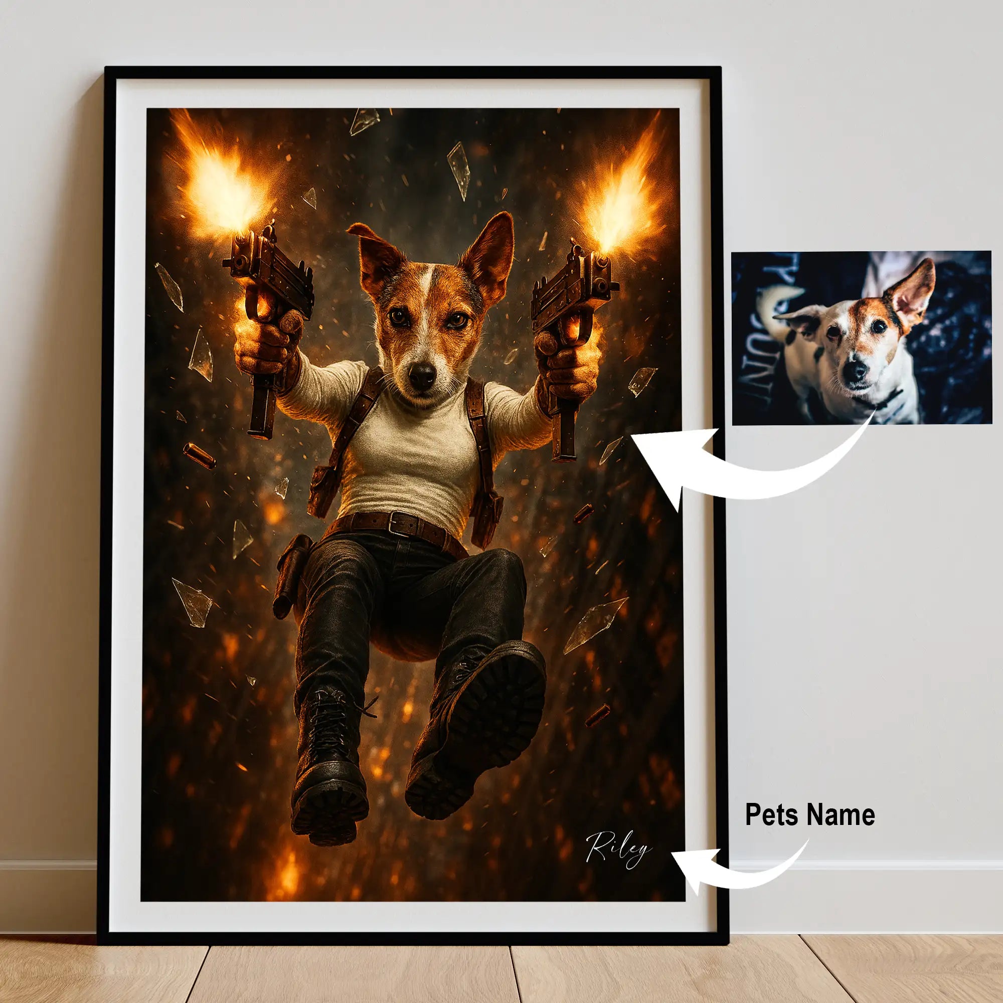 Custom Pet Portrait | Action Cinematic Pawtraits