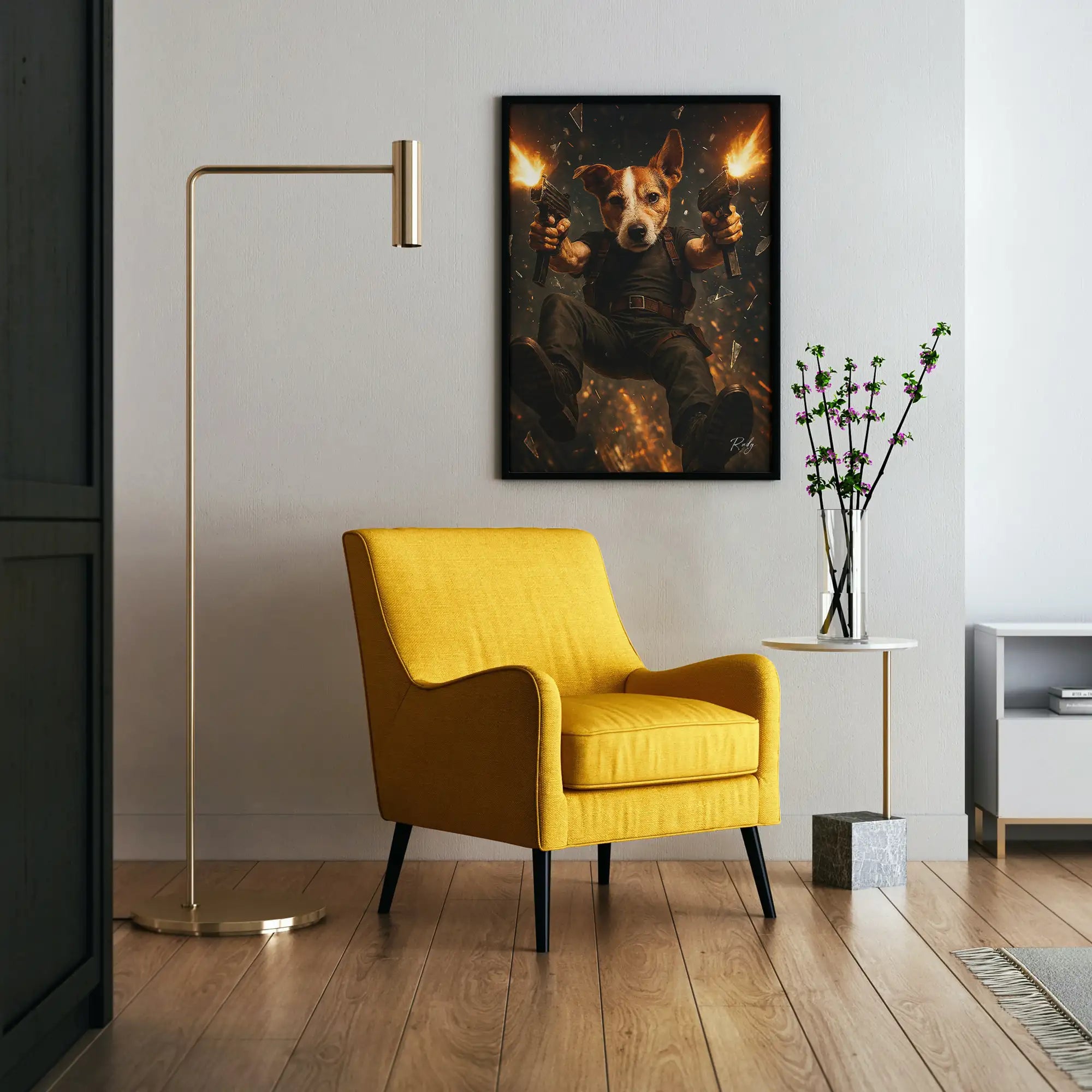 Custom Pet Portrait | Action Cinematic Pawtraits