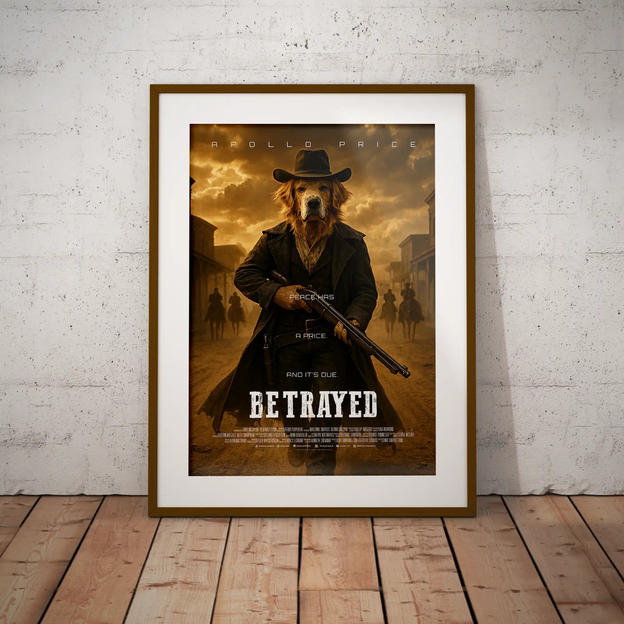 Custom Pet Movie Poster | Western Cinematic Movie Poster