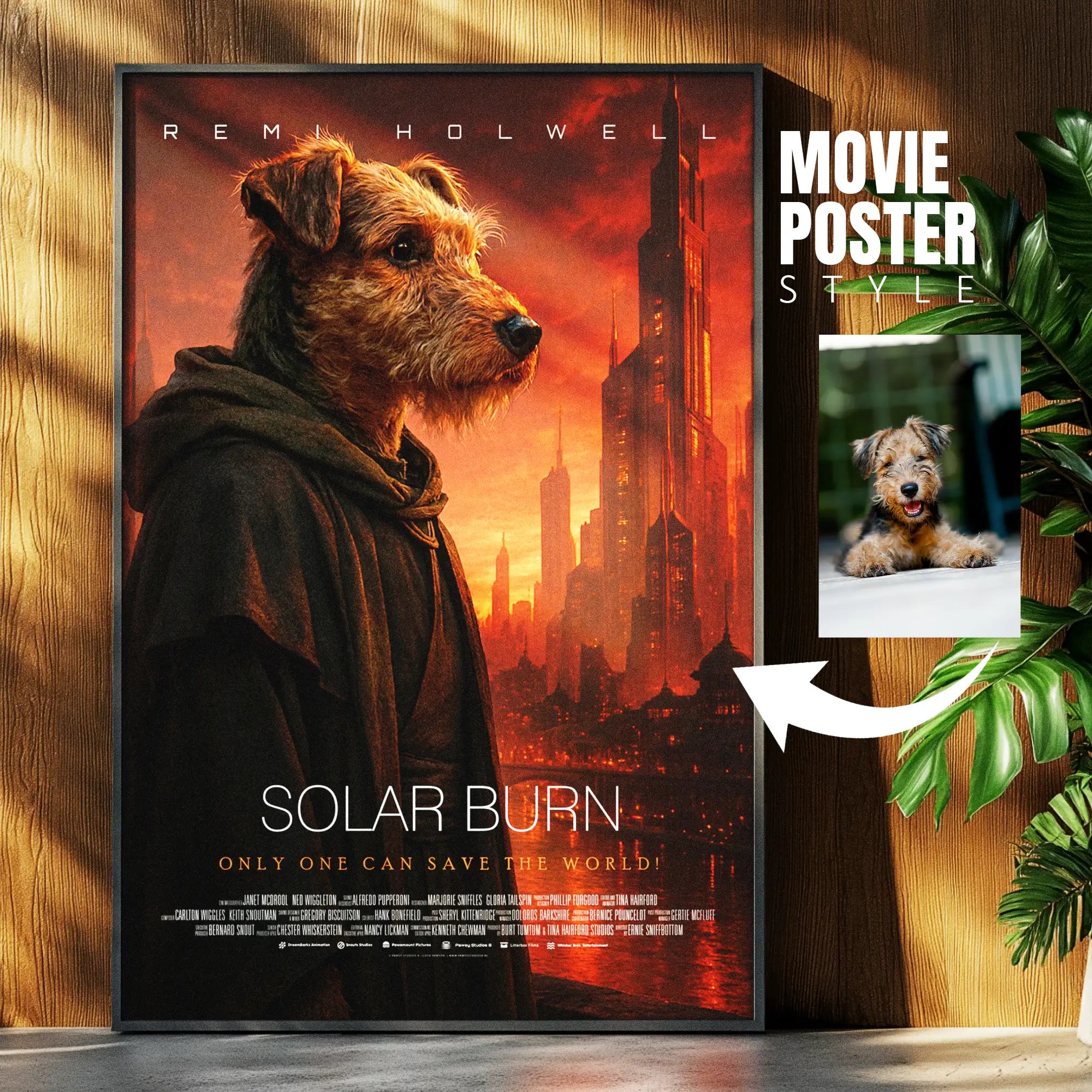 Custom Pet Movie Poster | Futuristic Cinematic Movie Poster
