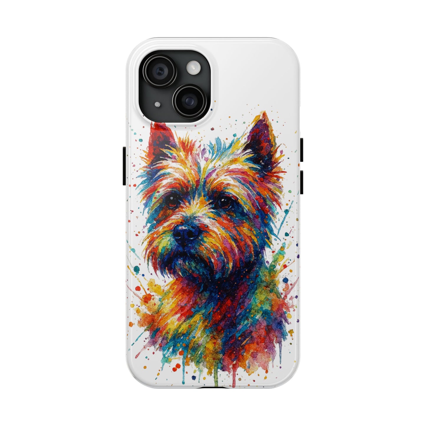 Westie Portrait Splatter-Style Abstract Cell Phone Case