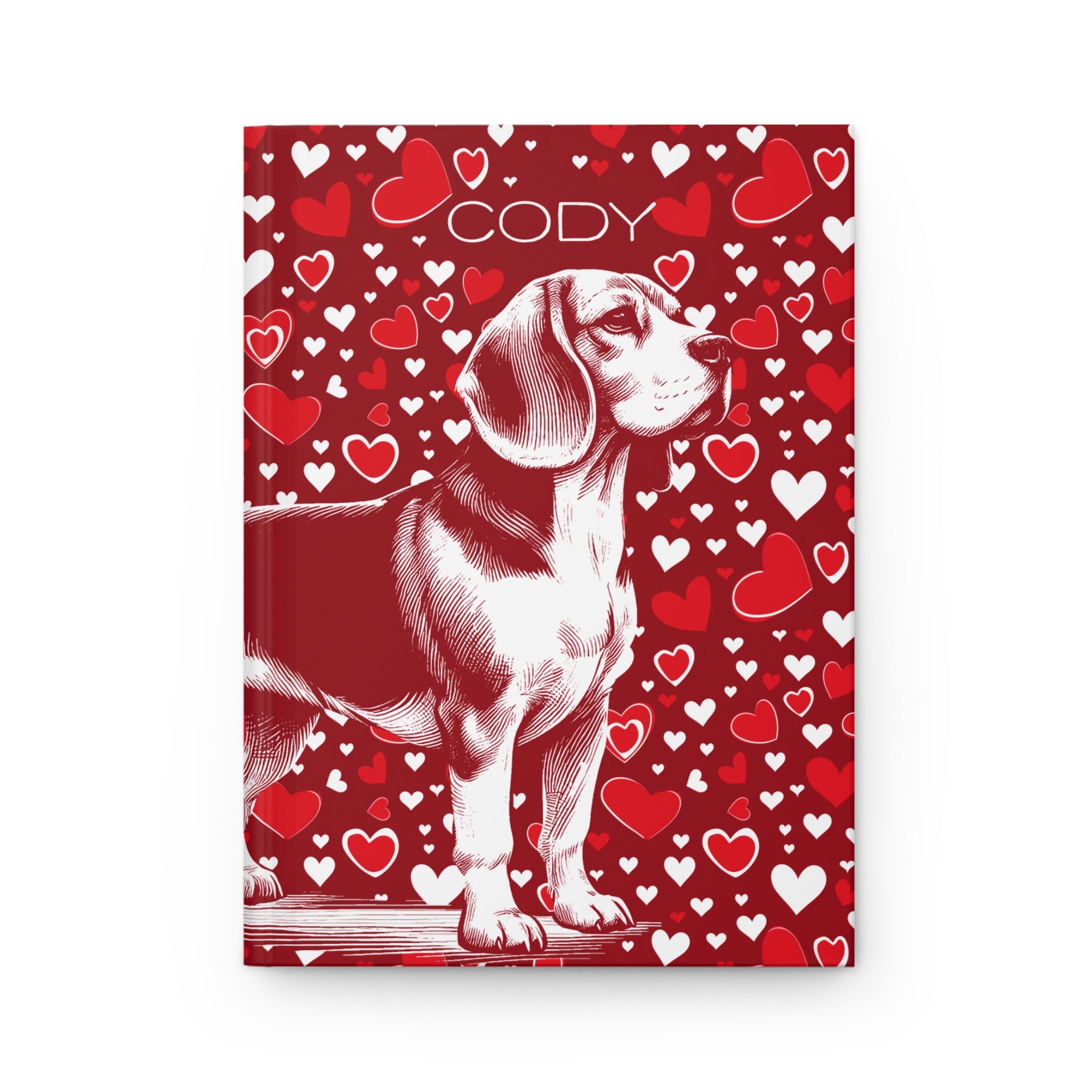 Beagle Hearts Hardcover Journal