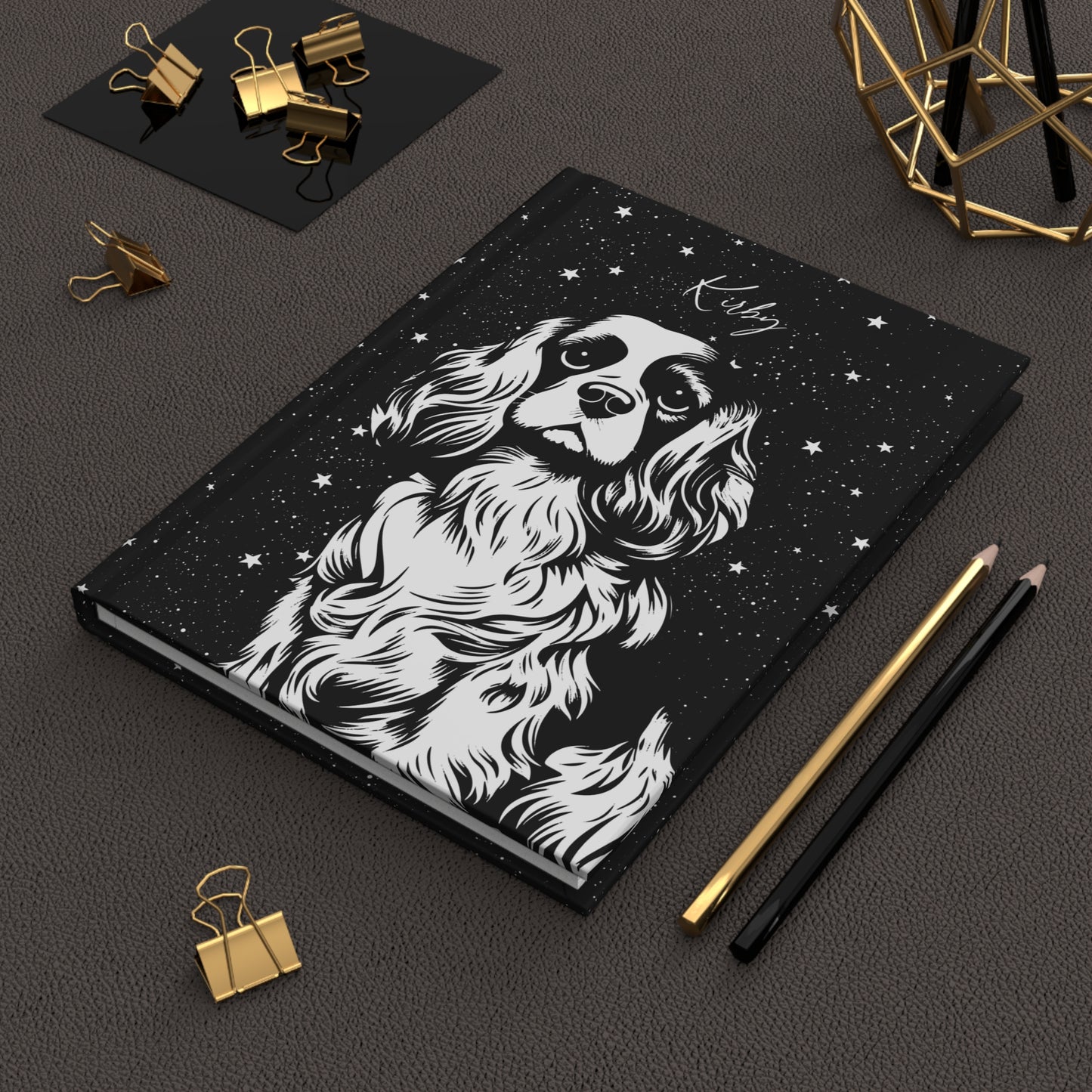 Cavalier King Charles Spaniel Starry Sky Hardcover Journal