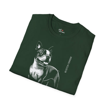 Boston Terrier Unisex Softstyle T-Shirt