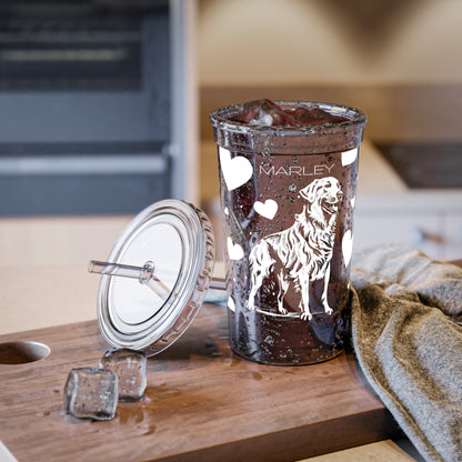 Golden Retriever Heart Suave Acrylic Cup
