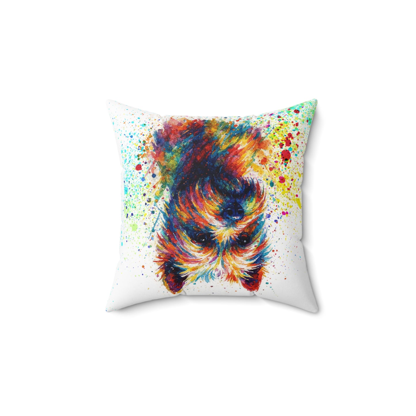 Westie Abstract Portrait Pillow Spun Polyester Square Pillow