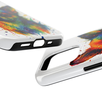 Chihuahua Portrait Splatter-Style Abstract Cell Phone Case