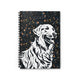 Golden Retriever Floral Spiral Notebook