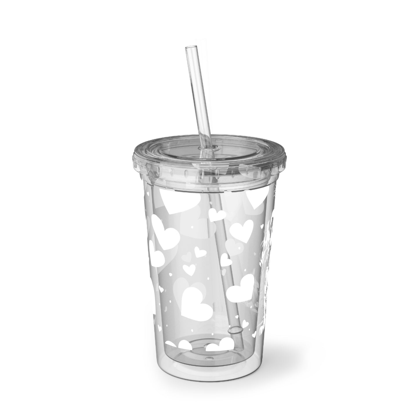 Cavalier King Charles Spaniel Heart Suave Acrylic Cup