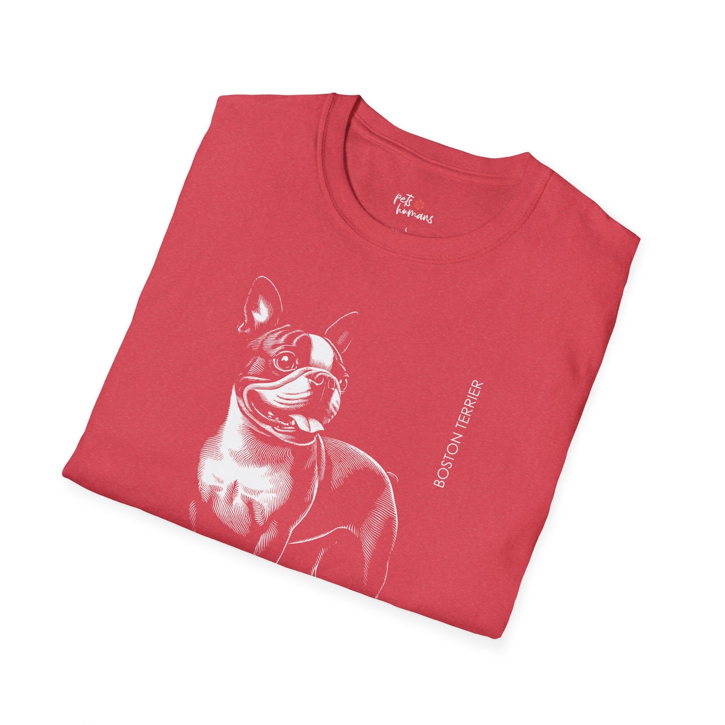 Boston Terrier Unisex Softstyle T-Shirt