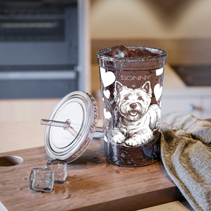 Westie Heart Suave Acrylic Cup