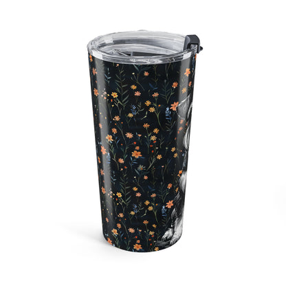 Schnauzer Flowers Tumbler, 20oz