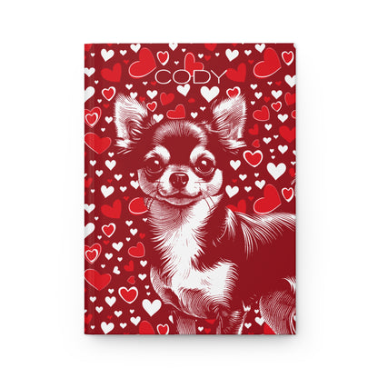 Chihuahua Hearts Hardcover Journal