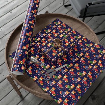 I Love Corgi Christmas Sweater Gift Wrap Papers