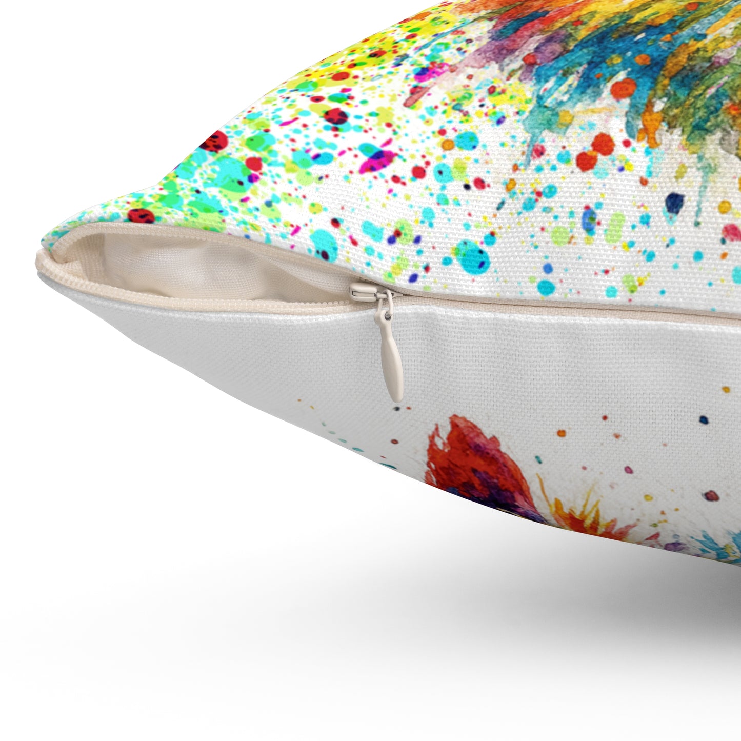 Westie Abstract Portrait Pillow Spun Polyester Square Pillow