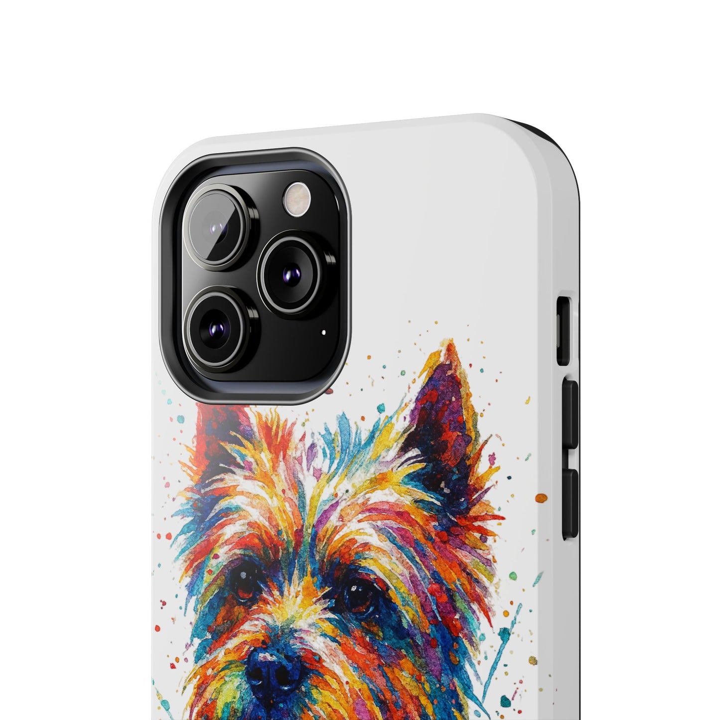 Westie Portrait Splatter-Style Abstract Cell Phone Case