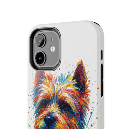 Westie Portrait Splatter-Style Abstract Cell Phone Case