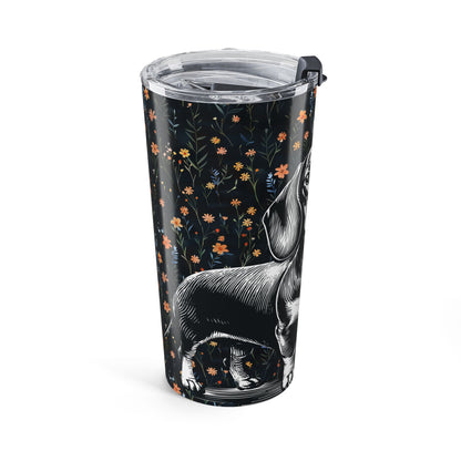 Dachshund Flowers Tumbler, 20oz