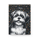 Shih Tzu Flower Hardcover Journal