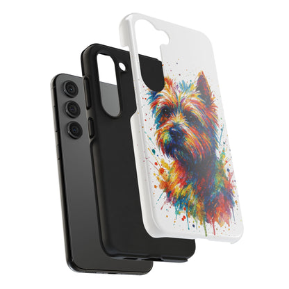 Westie Portrait Splatter-Style Abstract Cell Phone Case