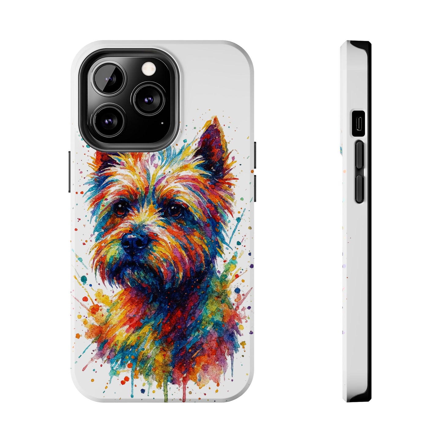 Westie Portrait Splatter-Style Abstract Cell Phone Case