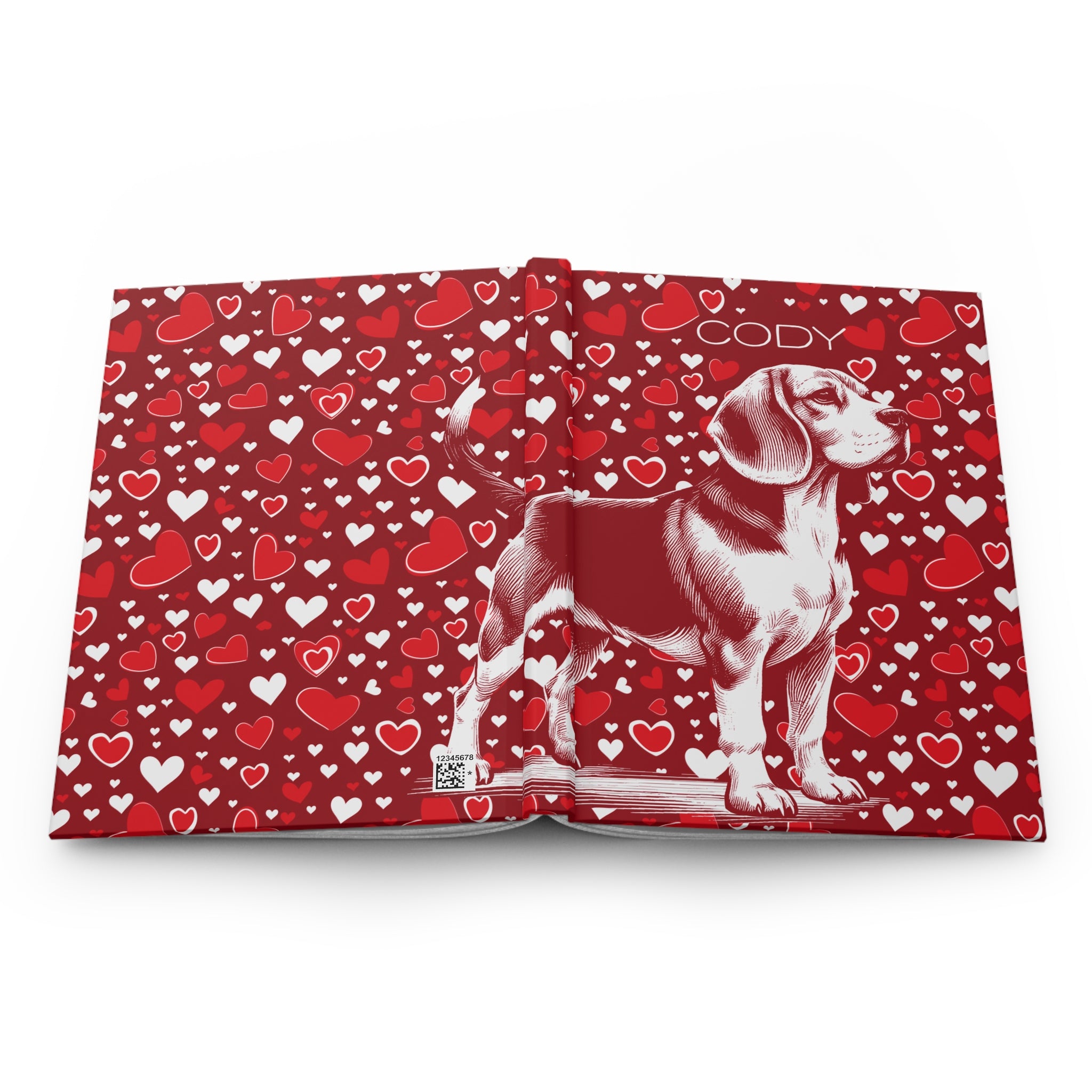 Beagle Hearts Hardcover Journal