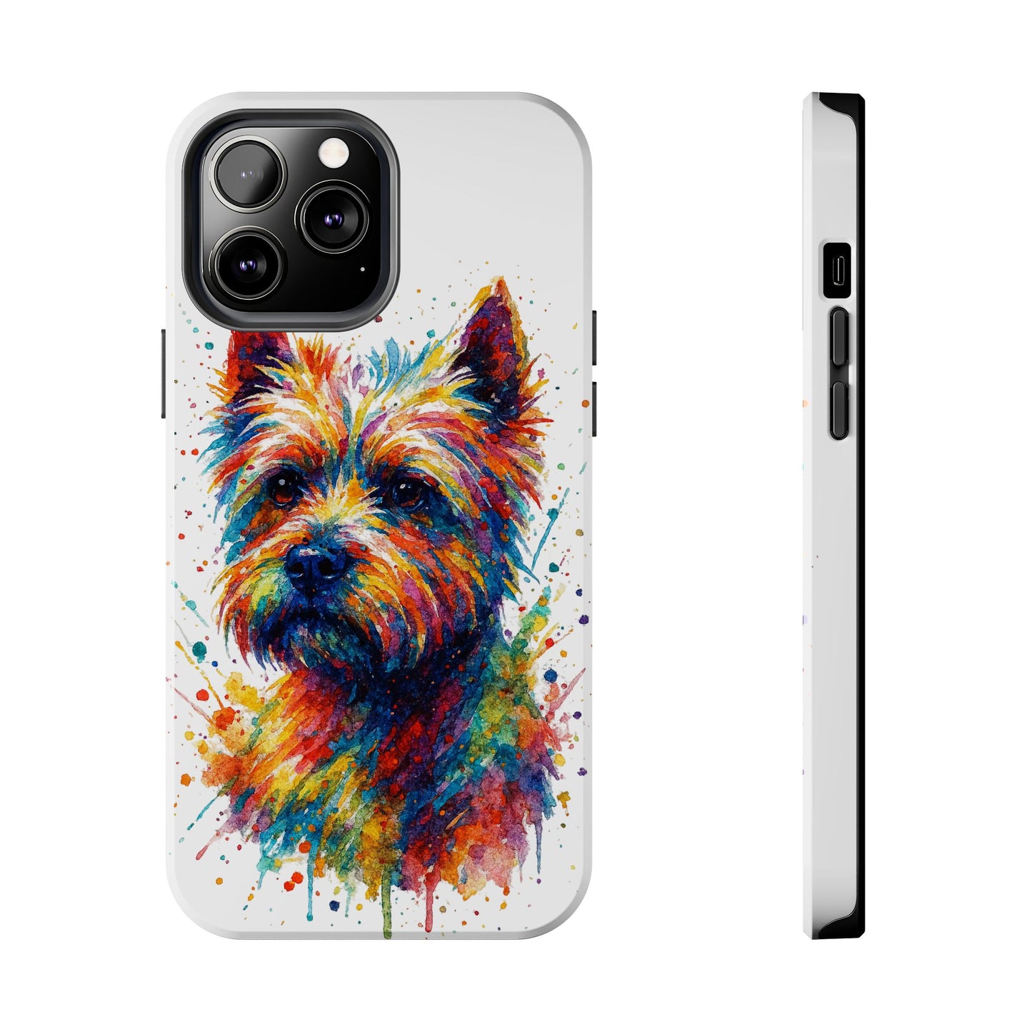 Westie Portrait Splatter-Style Abstract Cell Phone Case