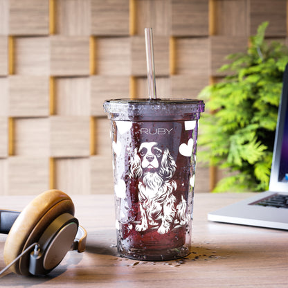 Cavalier King Charles Spaniel Heart Suave Acrylic Cup