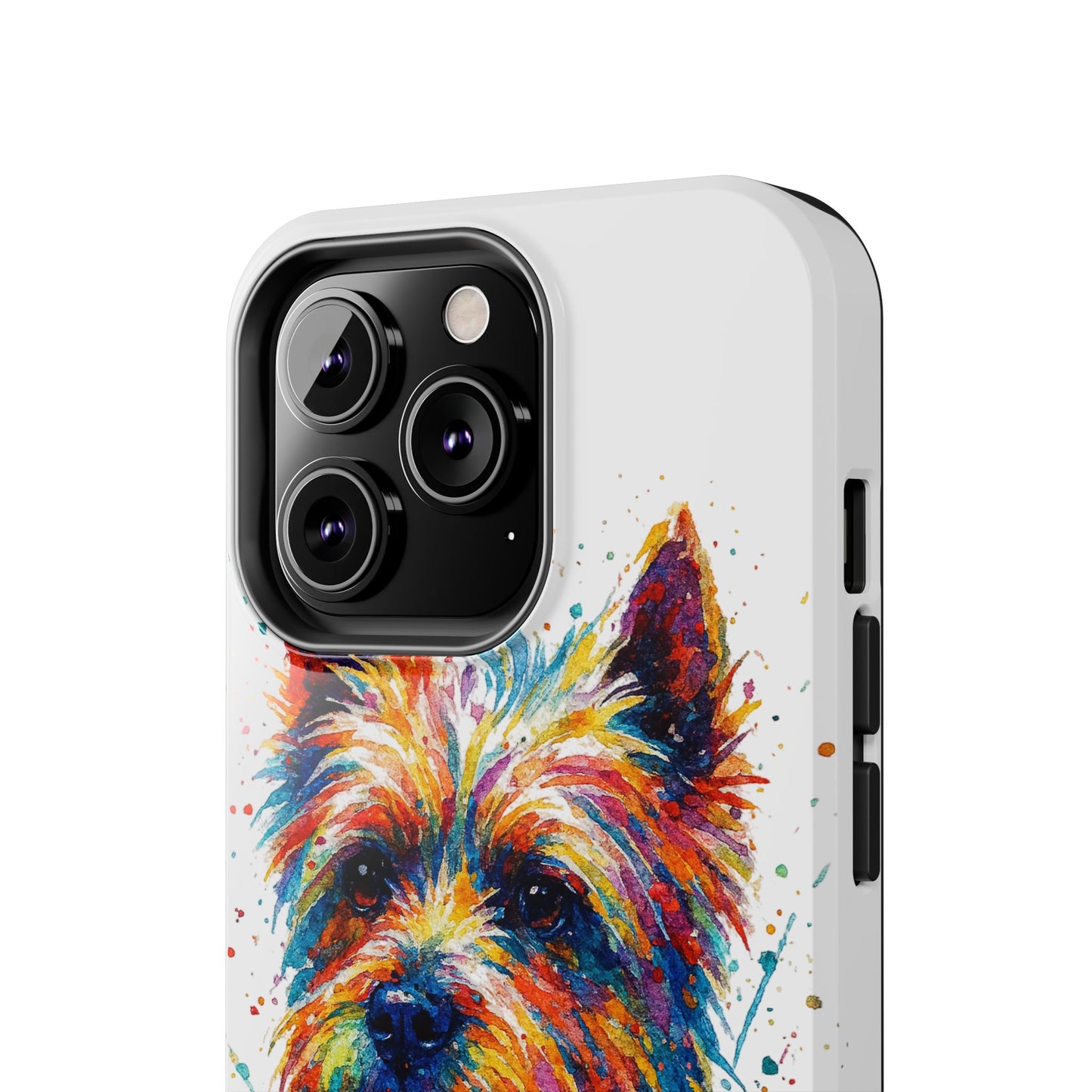 Westie Portrait Splatter-Style Abstract Cell Phone Case