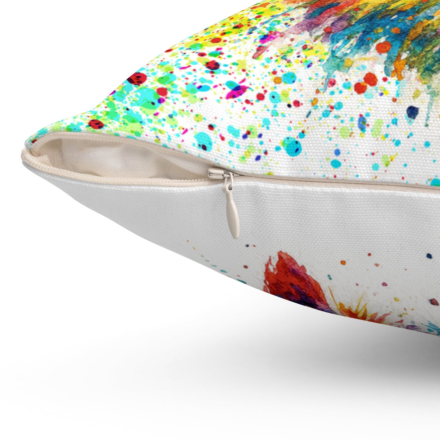 Westie Abstract Portrait Pillow Spun Polyester Square Pillow