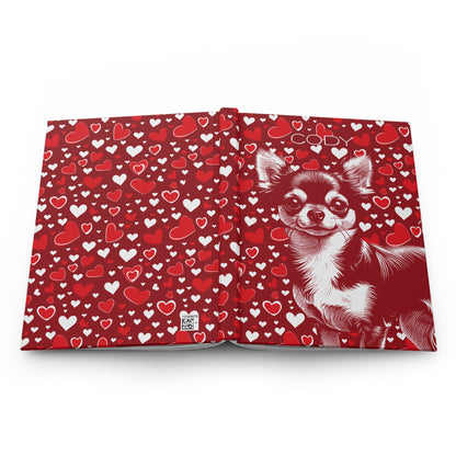 Chihuahua Hearts Hardcover Journal