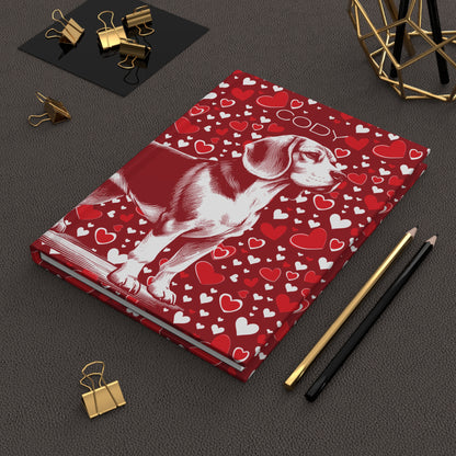 Beagle Hearts Hardcover Journal