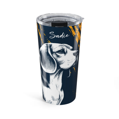 Beagle Abstract Tumbler, 20oz