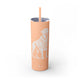 Golden Retriever Skinny Tumbler with Straw, 20oz