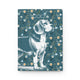 Beagle Flowers Hardcover Journal