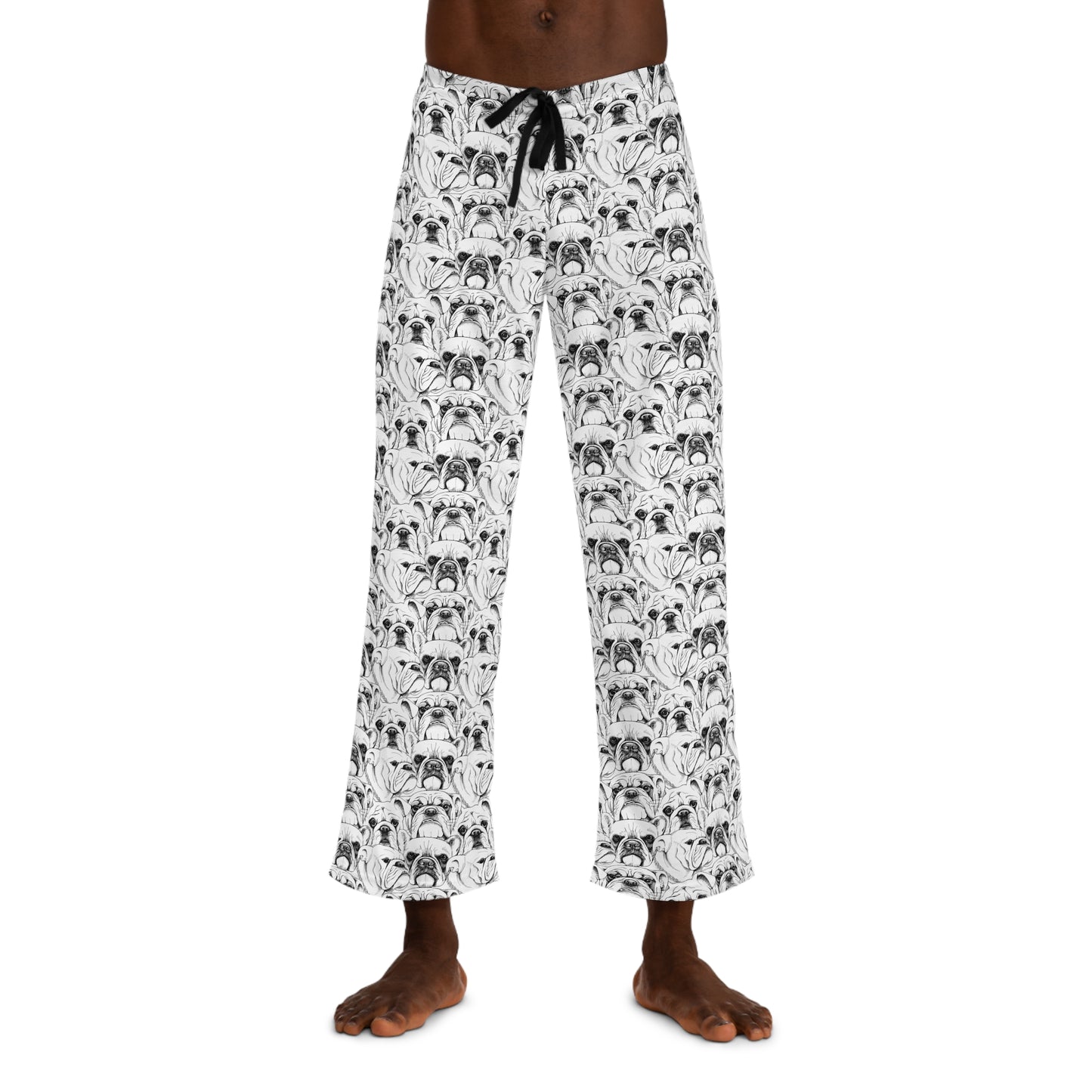 Bulldog Faces Men's Pajama Pants