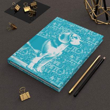 Beagle Doodle Hardcover Journal