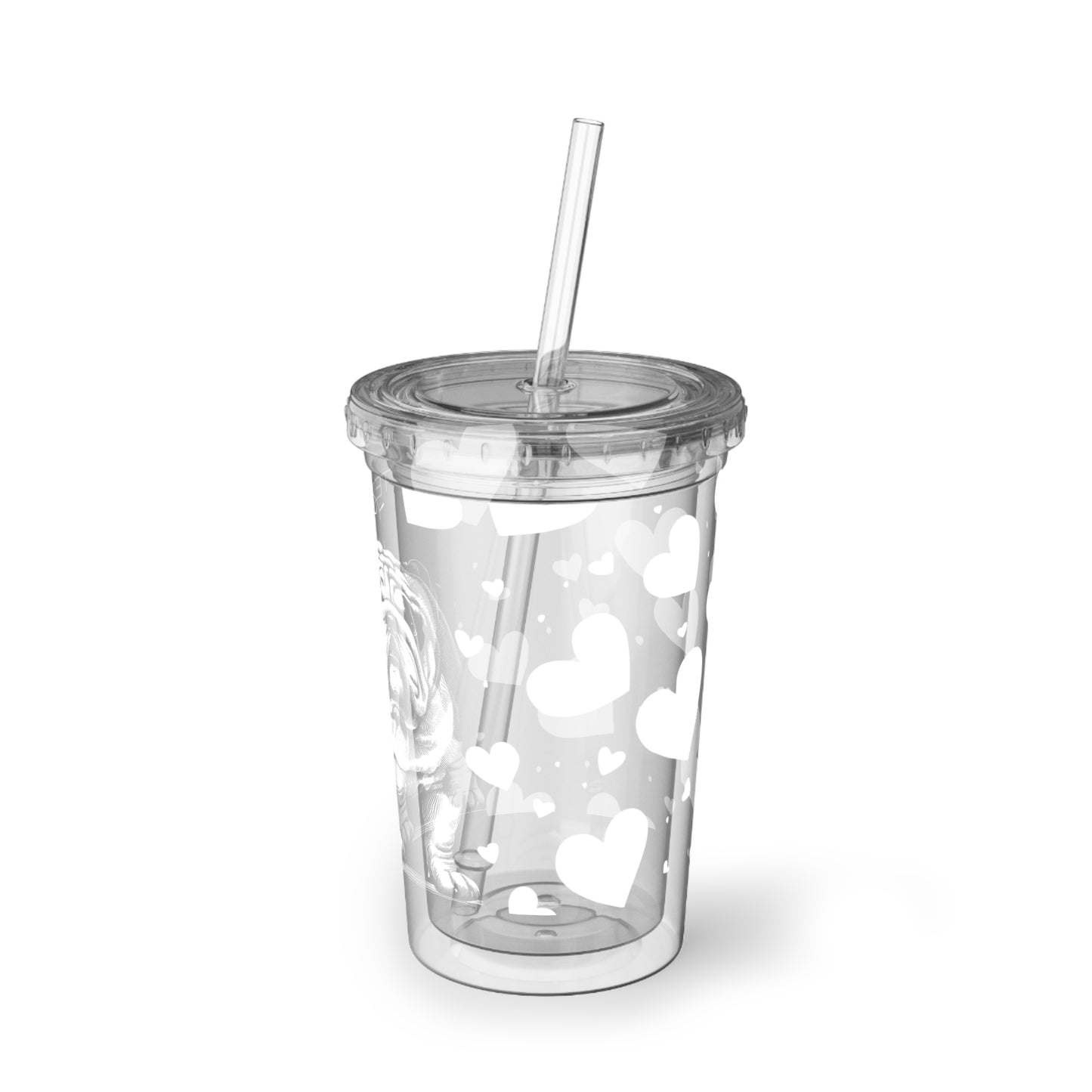 Bulldog Heart Suave Acrylic Cup