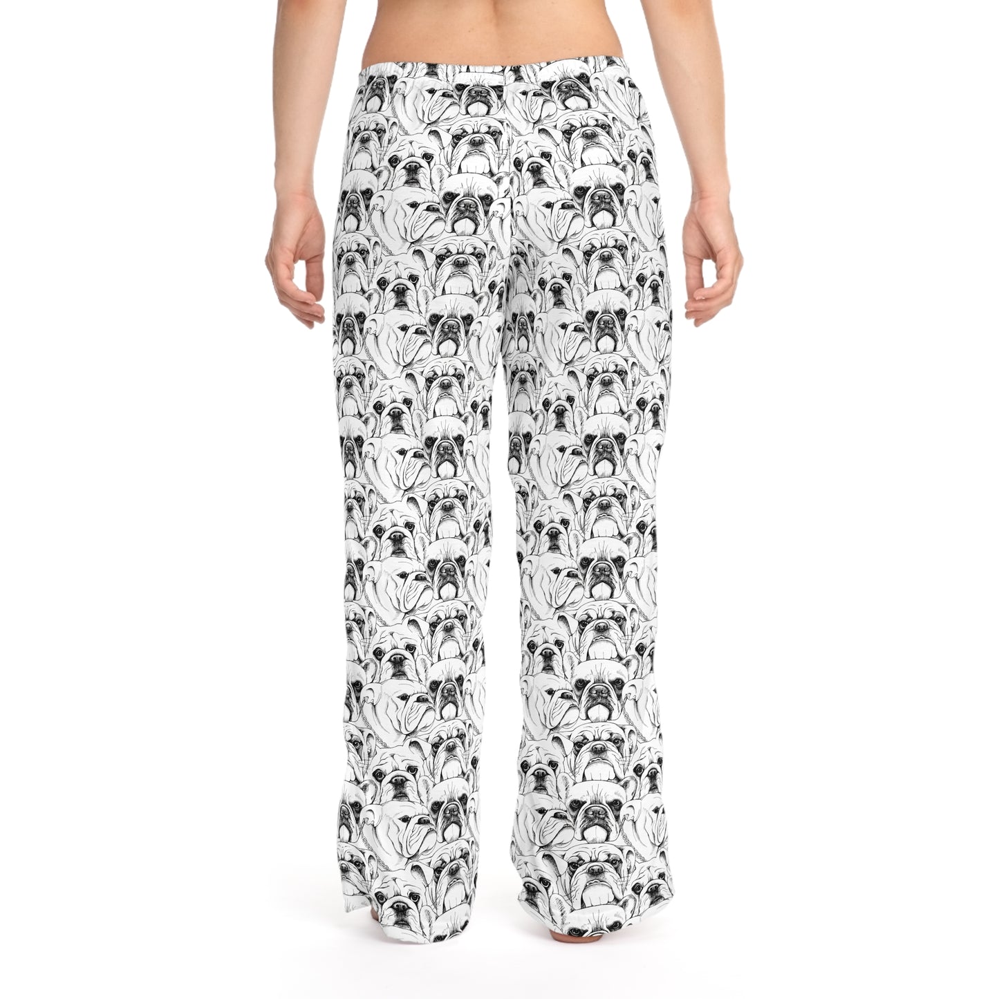 Bulldog Faces Women's Pajama Pants