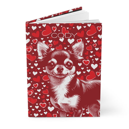 Chihuahua Hearts Hardcover Journal
