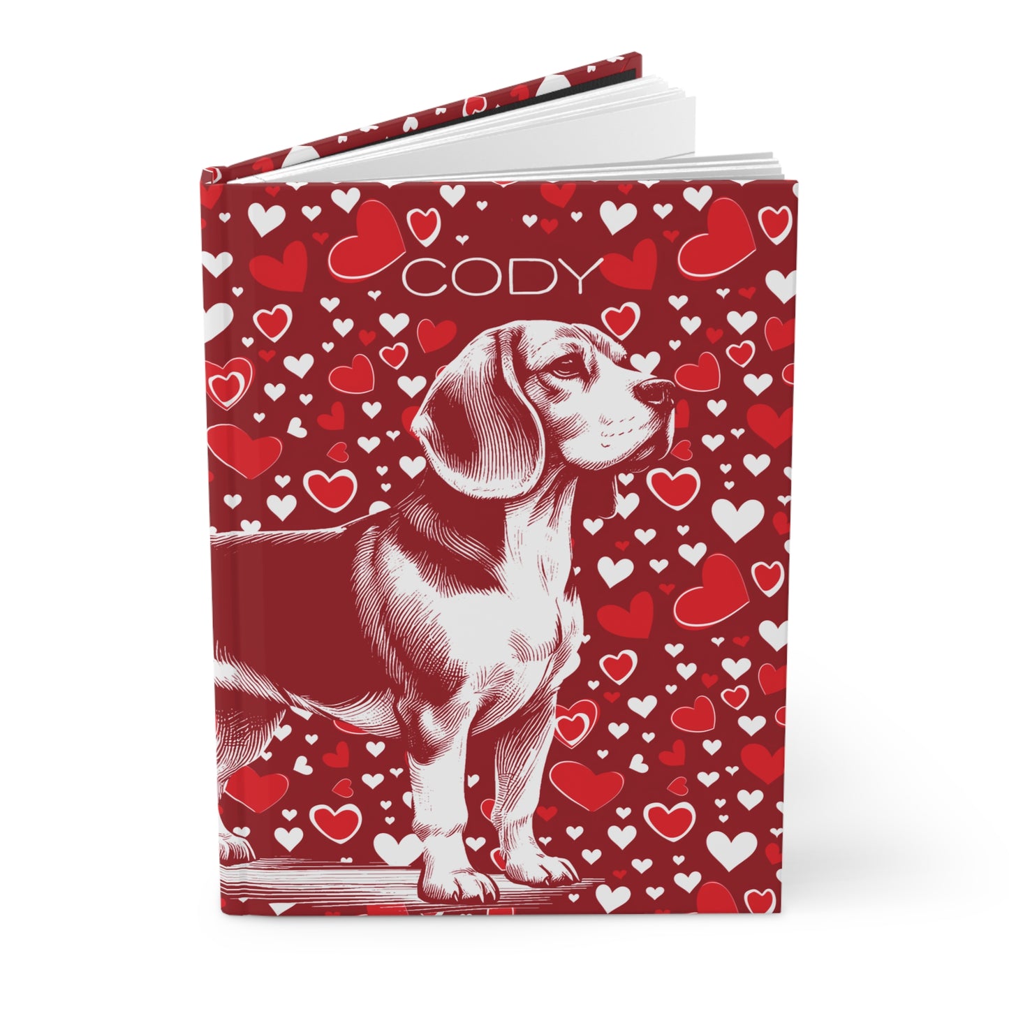 Beagle Hearts Hardcover Journal