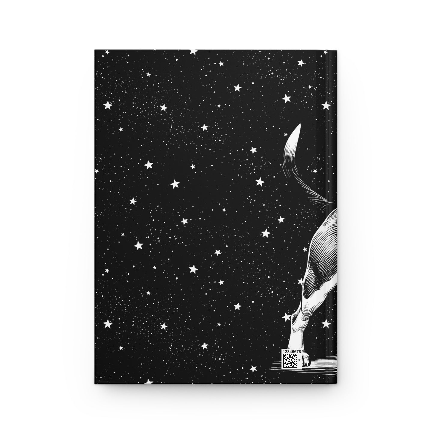 Beagle Night Starry Sky Hardcover Journal