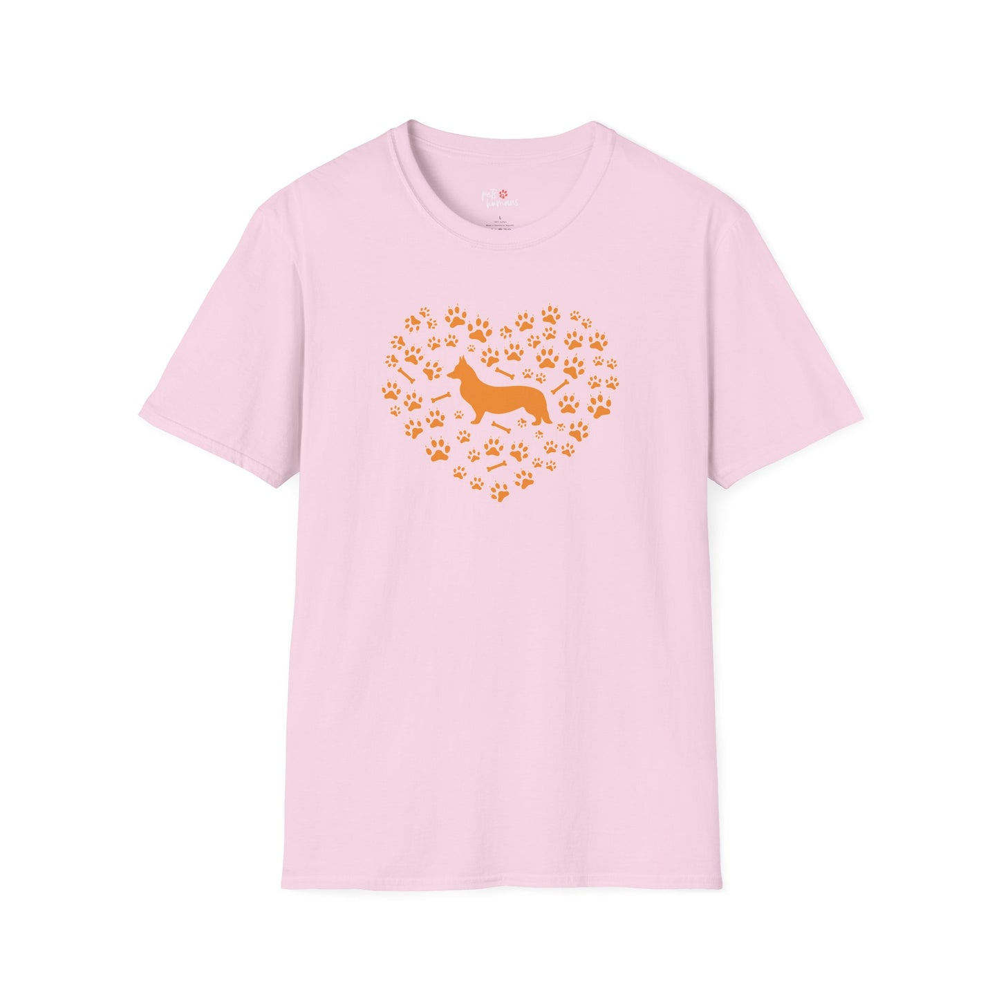 Corgi Heart Unisex Softstyle T-Shirt