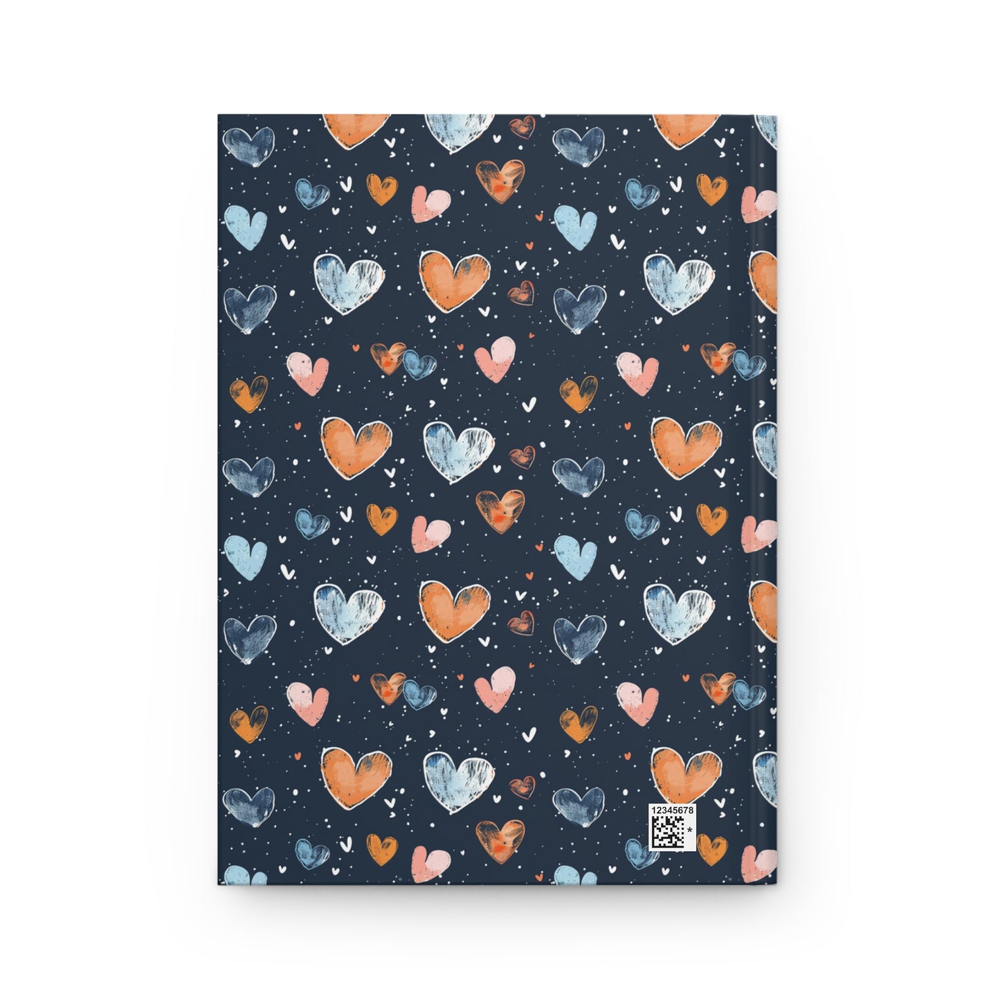Cavalier King Charles Spaniel Hearts Hardcover Journal