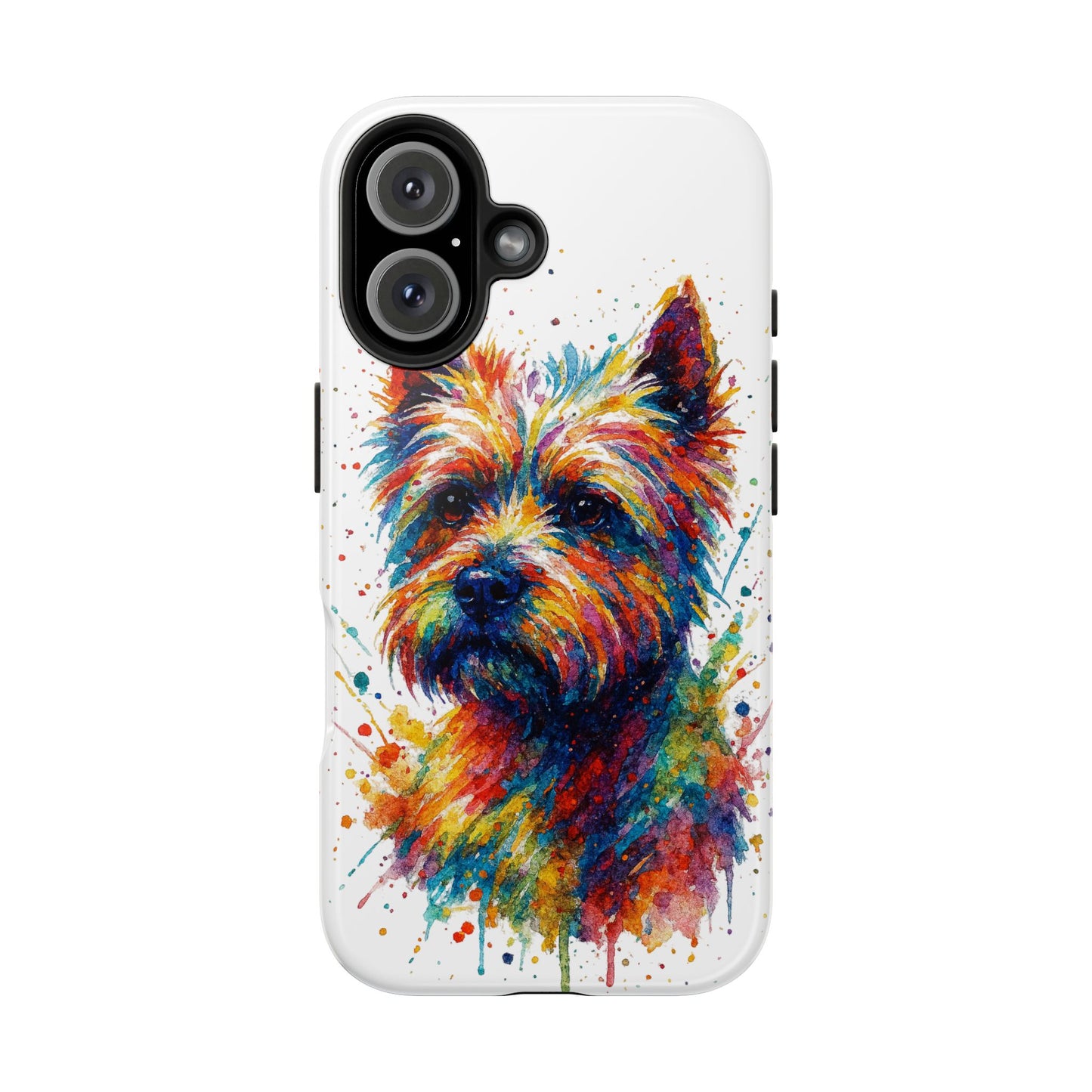 Westie Portrait Splatter-Style Abstract Cell Phone Case