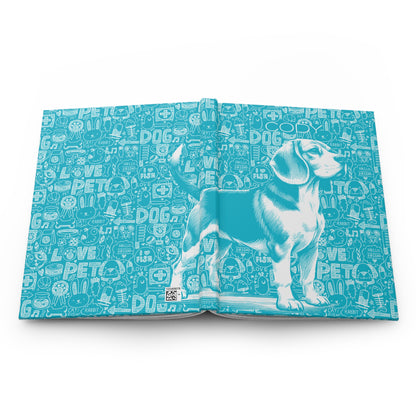 Beagle Doodle Hardcover Journal