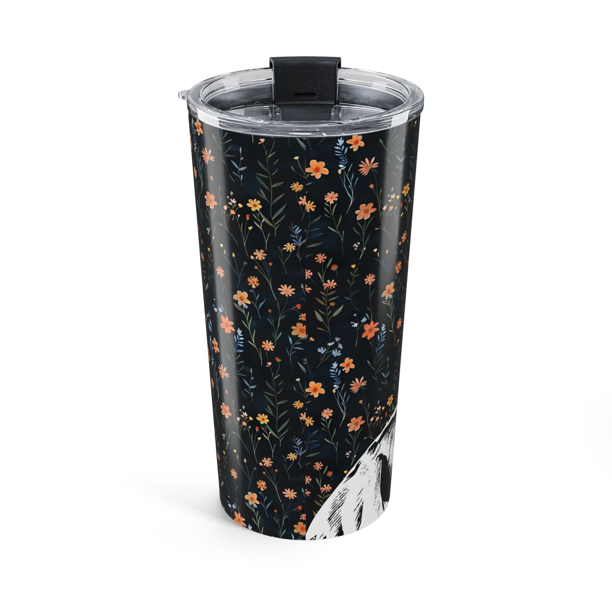 Personalized Golden Retriever Flowers Tumbler, 20oz