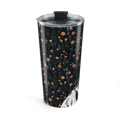 Personalized Golden Retriever Flowers Tumbler, 20oz