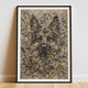 German Shepherd Pollock-inspired Portrait, GSD Wall Art Print