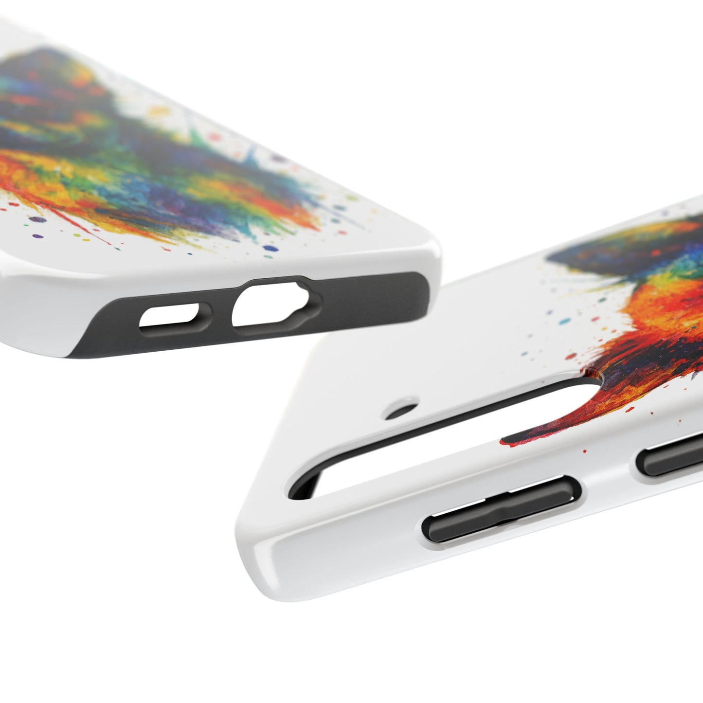 Chihuahua Portrait Splatter-Style Abstract Cell Phone Case
